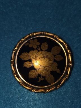 Vintage Limoges Porcelain Brooch
